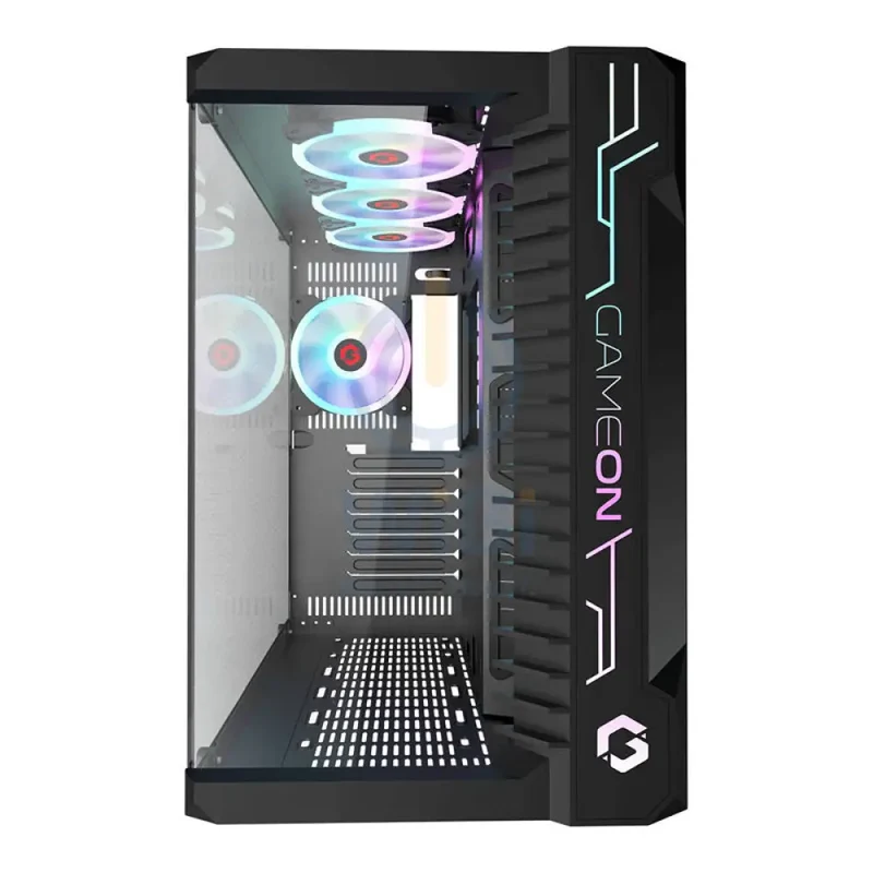GameOn Emperor Midnight III Series Mid Tower Gaming Case - USB / Black