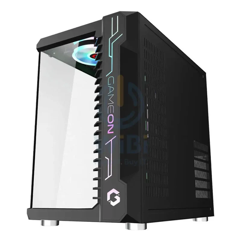 GameOn Emperor Midnight III Series Mid Tower Gaming Case - USB / Black