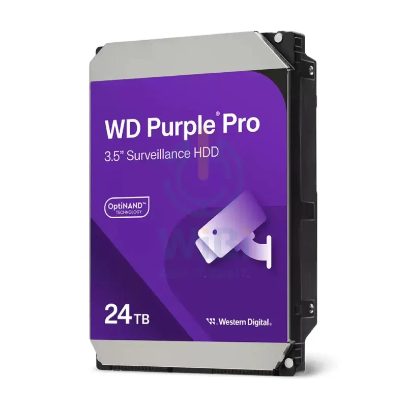 WD Purple Pro Surveillance Hard Drive - 24TB / 3.5-inch / SATA / 512MB Buffer