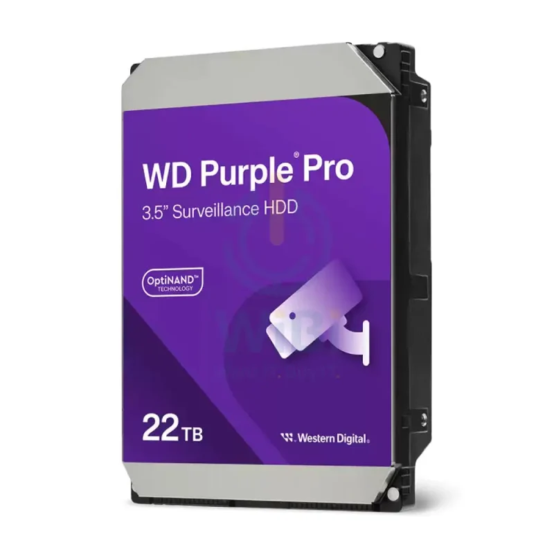 WD Purple Pro Surveillance Hard Drive - 22TB / 3.5-inch / SATA / 512MB Buffer