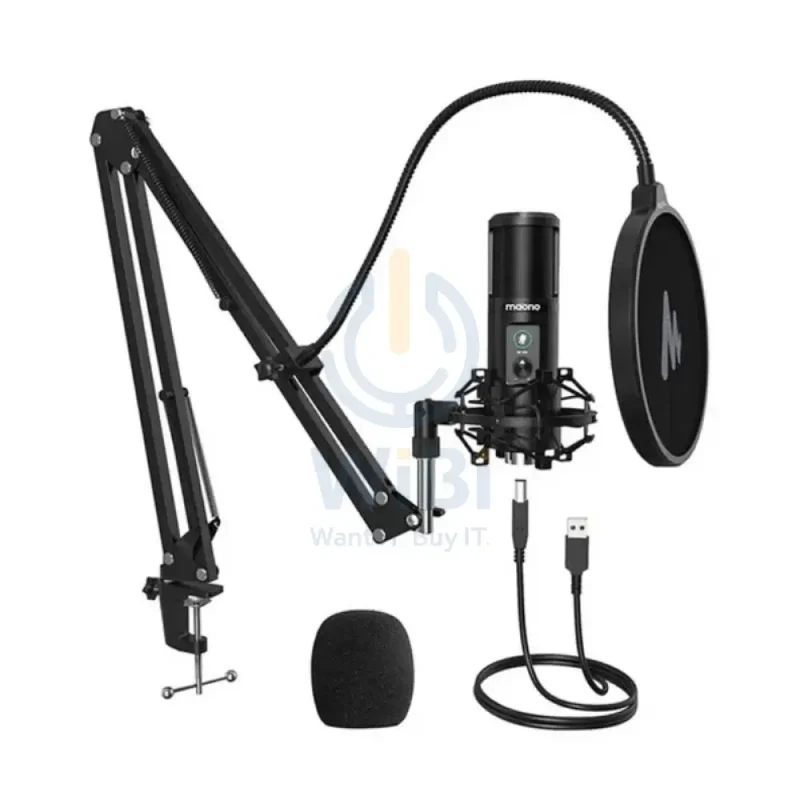 Maonocaster AU-PM421 USB Microphone Kit With One-Touch Mute - Black