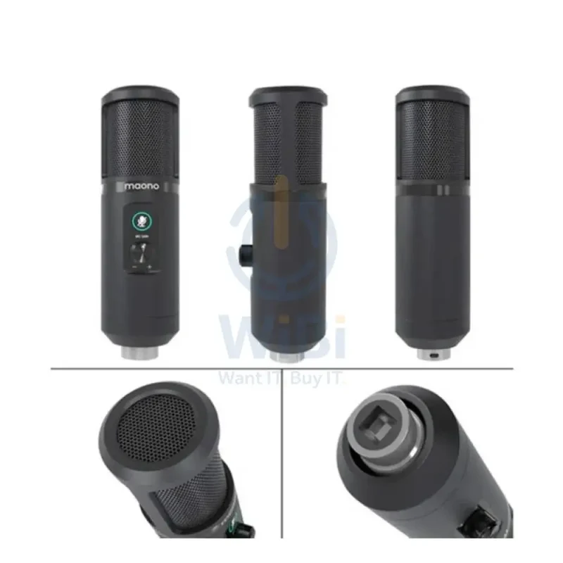 Maonocaster AU-PM421 USB Microphone Kit With One-Touch Mute - Black