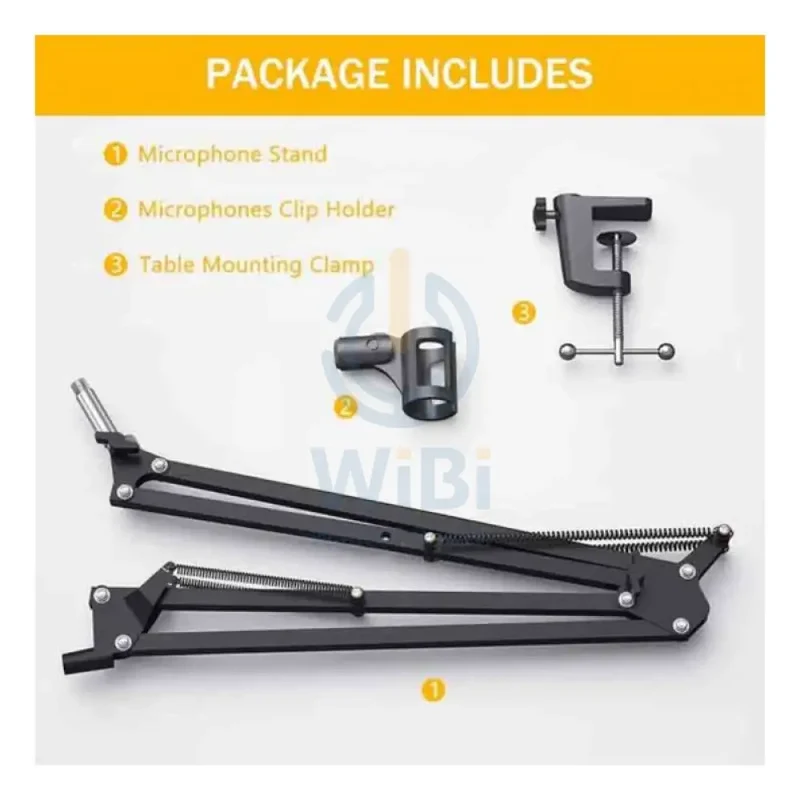 Maonocaster AU-B01 Microphone Suspension Boom Scissor Arm Stand - Black