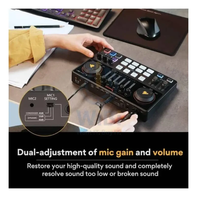 Maonocaster AME2 Audio Interface & Podcast Equipment - Black