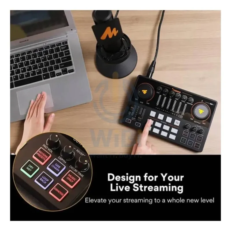 Maonocaster AME2 Audio Interface & Podcast Equipment - Black