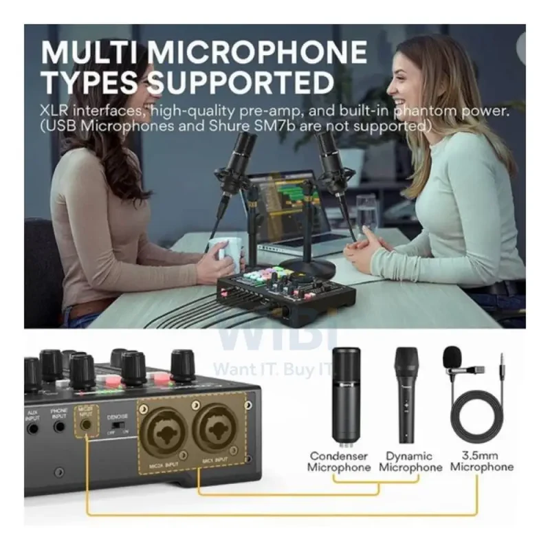 Maonocaster AM100 All-In-One Podcast Production Studio - Black