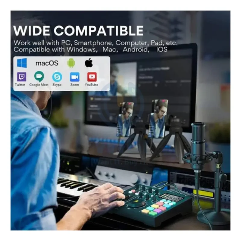 Maonocaster AM100 All-In-One Podcast Production Studio - Black