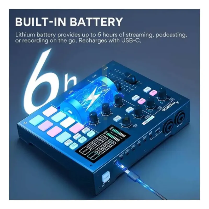 Maonocaster AM100 All-In-One Podcast Production Studio - Black