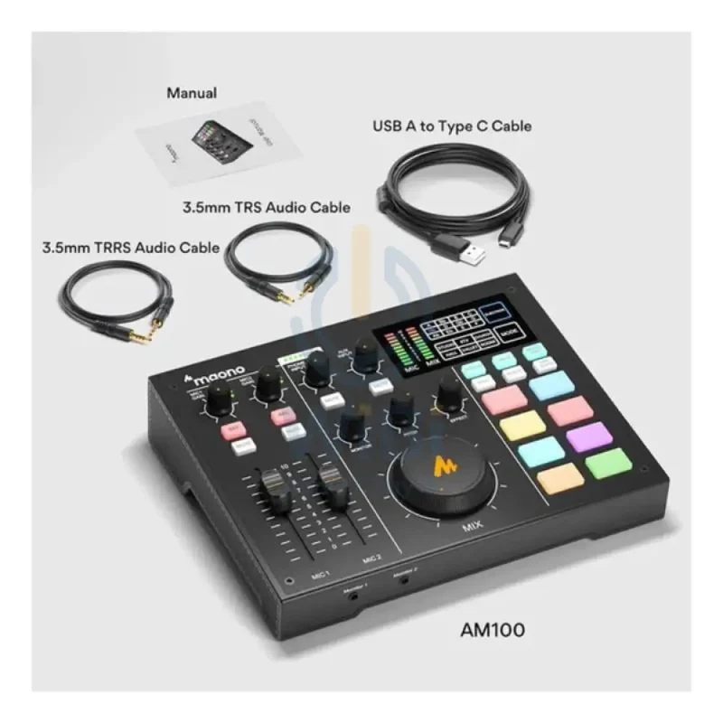 Maonocaster AM100 All-In-One Podcast Production Studio - Black