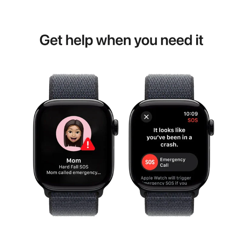 Apple Watch Series 10 with Sport Loop - LTPO OLED / 64GB / 46mm / Bluetooth / Wi-Fi / Cellular / Jet Black