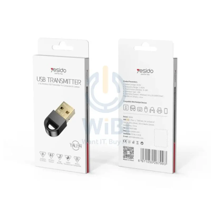 Yesido YAU34 Flash Dongle - 2.4G / USB / Bluetooth - Black
