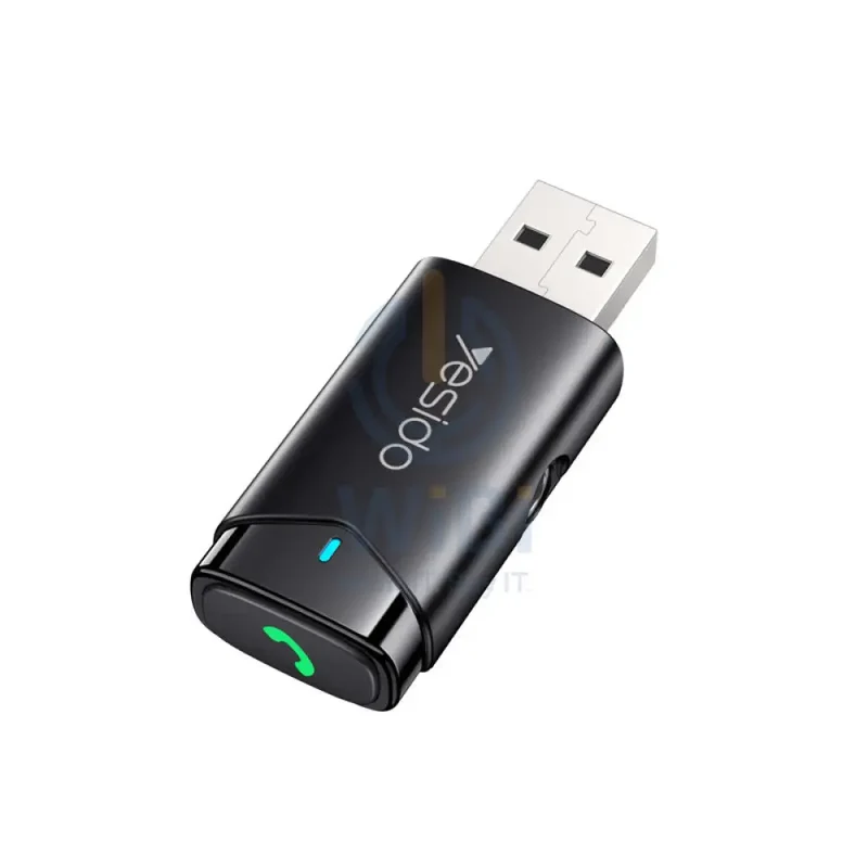 Yesido YAU40 Stable Transmission Double TF Card Playback Transmitter - 3.5mm / Bluetooth / AUX - Black