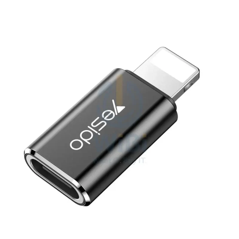 Yesido GS03 OTG Adapter For iPhone - Lightning / Type-C - Black