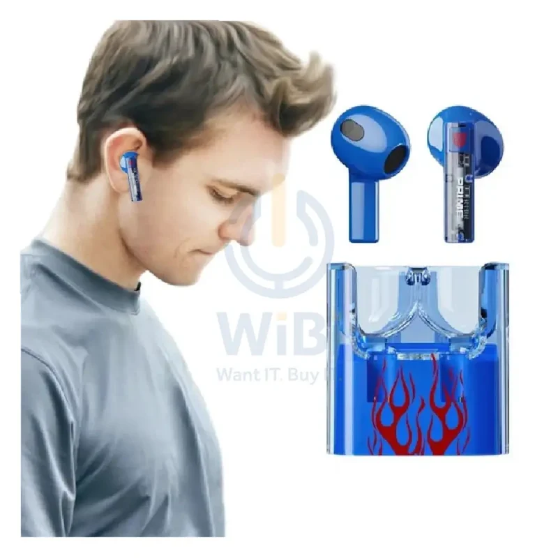 سماعات أذن ترانسفورمرز TF-T08 لاسلكية بتقنية بلوتوث - أزرق
