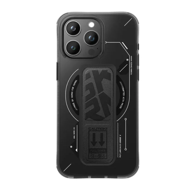 SKINARMA HELIO Mag-Charge Case with Grip-Stand - Apple iPhone 15 Pro Max / Black