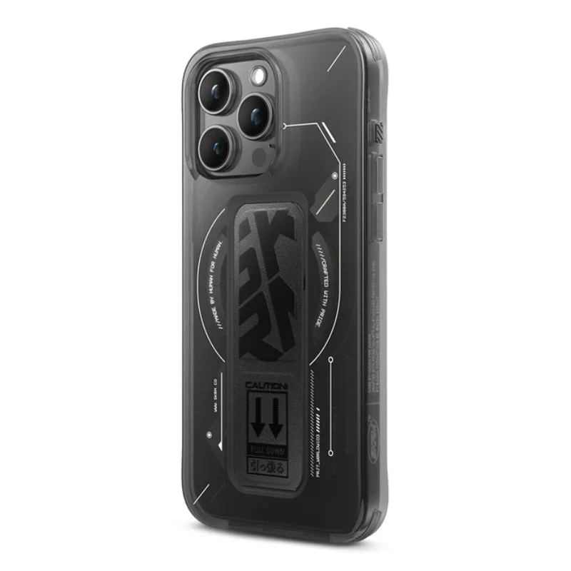 SKINARMA HELIO Mag-Charge Case with Grip-Stand - Apple iPhone 15 Pro Max / Black