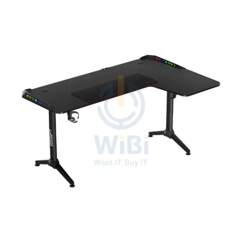 Twisted Minds WARRIOR L-Shaped RGB Gaming Desk - Right / Black