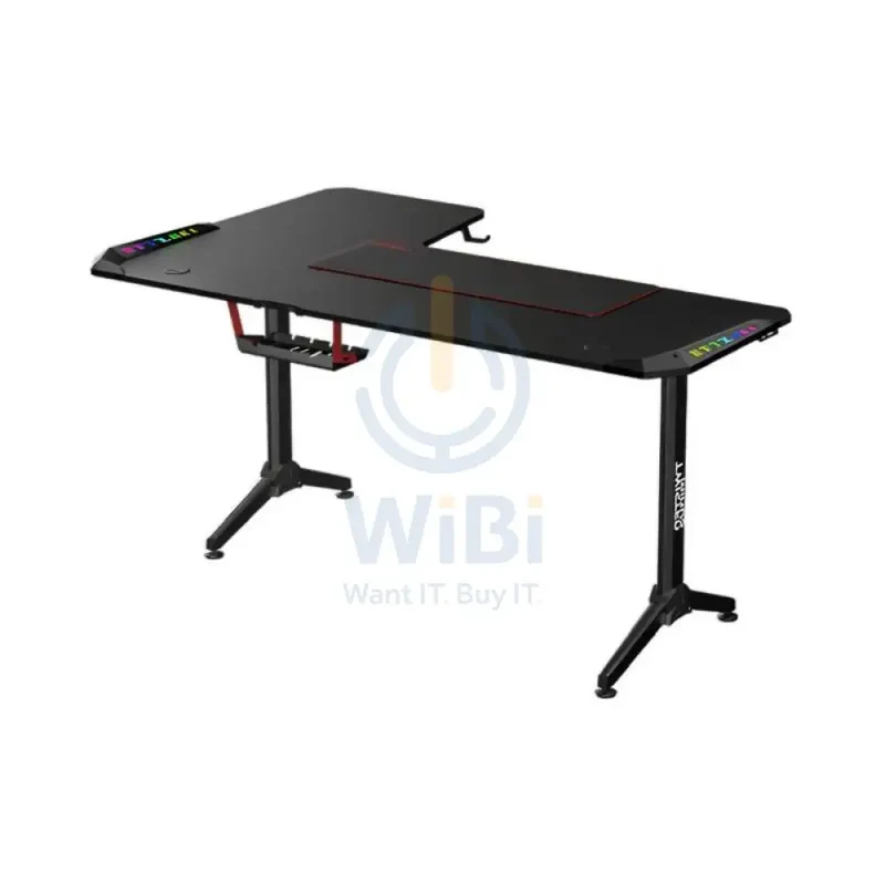 Twisted Minds WARRIOR L-Shaped RGB Gaming Desk - Right / Black