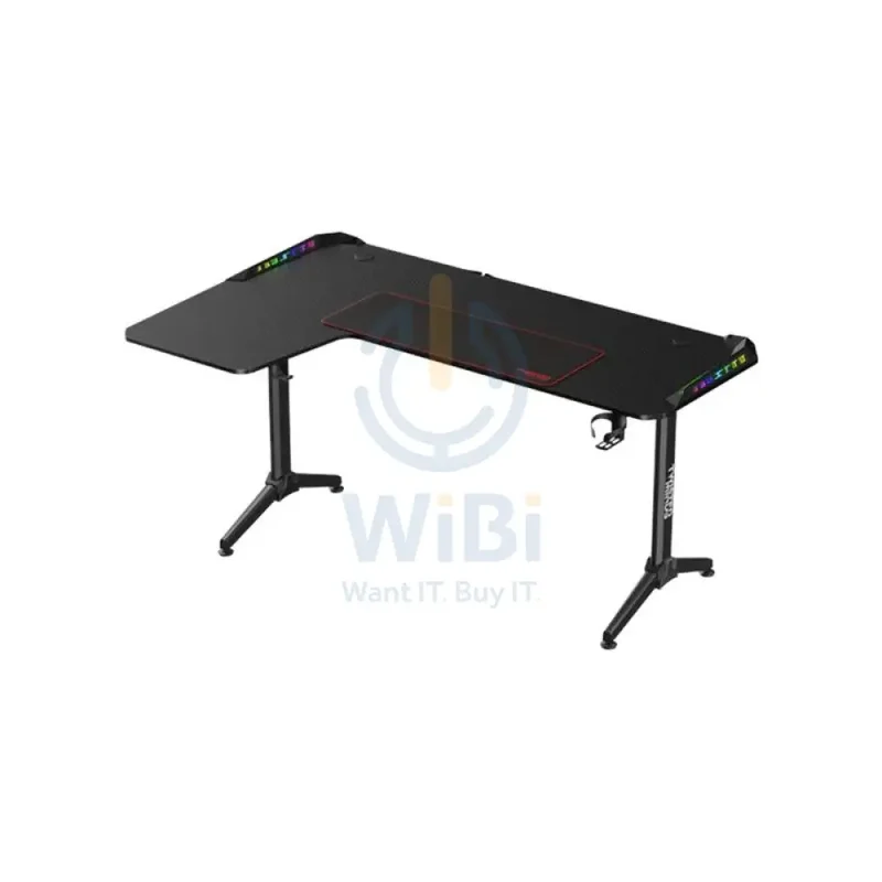 Twisted Minds WARRIOR L-Shaped RGB Gaming Desk - Left / Black