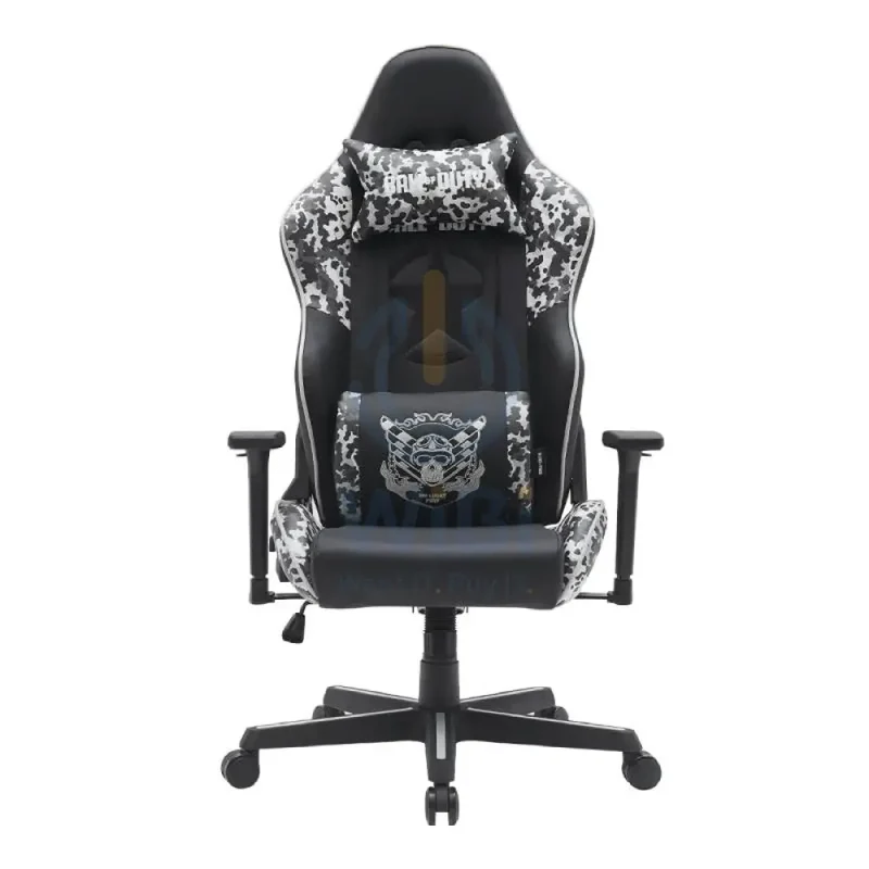 GameOn Call of Duty (COD) Gaming Chair with Adjustable 4D Armrest & Metal Base - Grey/Black