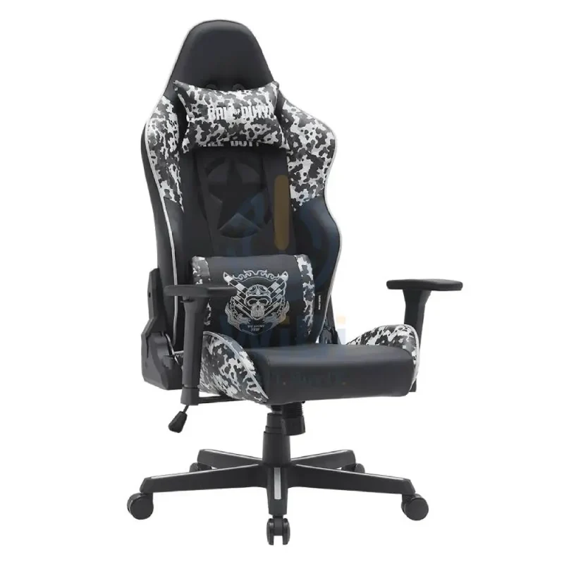 GameOn Call of Duty (COD) Gaming Chair with Adjustable 4D Armrest & Metal Base - Grey/Black