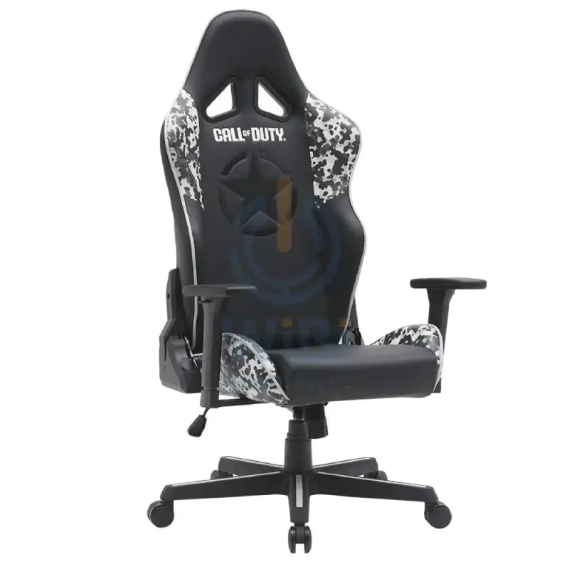 GameOn Call of Duty (COD) Gaming Chair with Adjustable 4D Armrest & Metal Base - Grey/Black