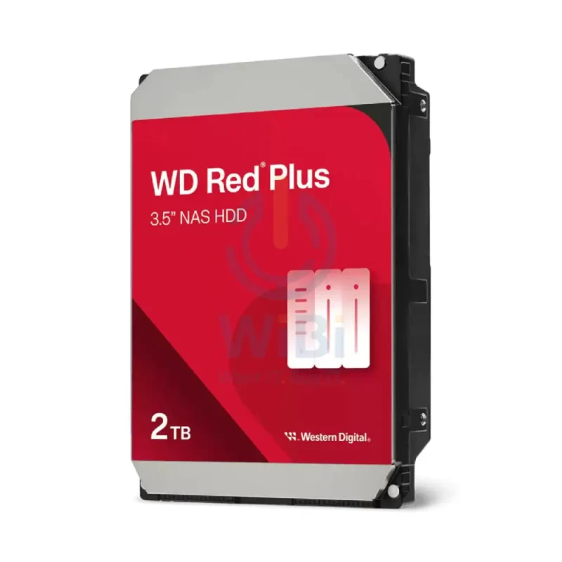 WD Red Plus NAS Hard Drive - 2TB / 3.5-inch / SATA-III / 64MB Buffer