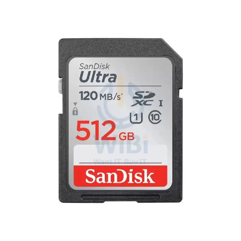 SanDisk Ultra SDXC Memory Card - 512GB / 120MB/S / Black
