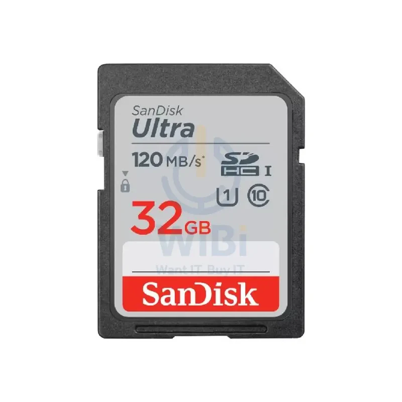 SanDisk Ultra SDHC Memory Card - 32GB / 120MB/S / Black