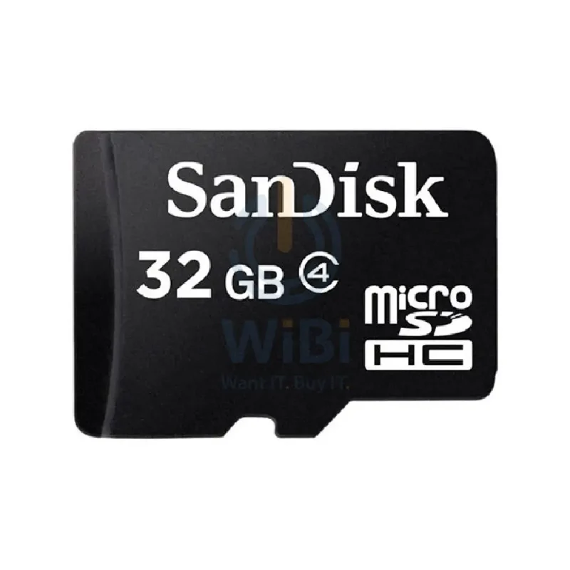 SanDisk MicroSD Card with Adapter - 32GB / MicroSDHC / Black