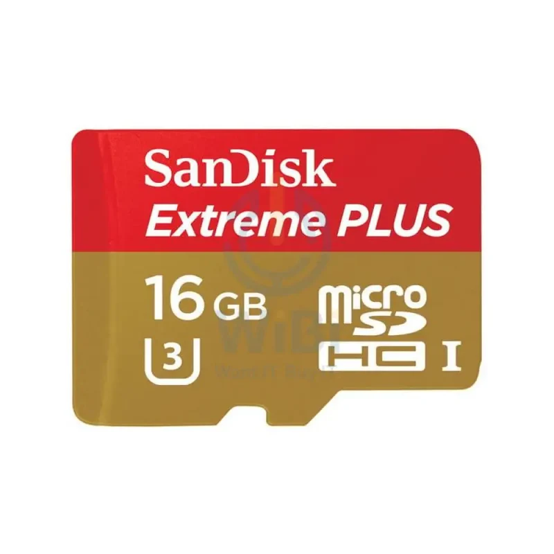 Sandisk Extreme Plus MicroSD Card with Adapter - 16GB / microSDXC