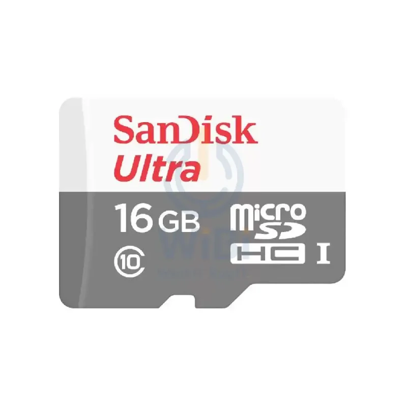 SanDisk Ultra Micro SD Card - 16GB / MicroSDHC / Up to 80MB/S