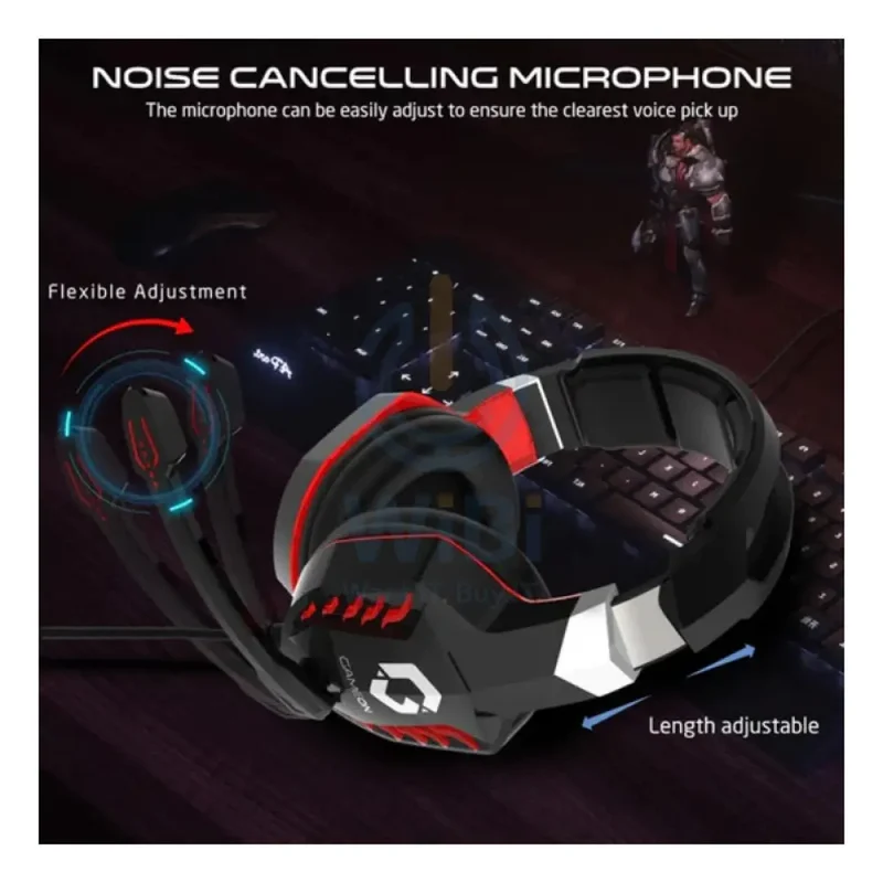 GameOn GOK901 Nightfall LED Gaming Headset - Black