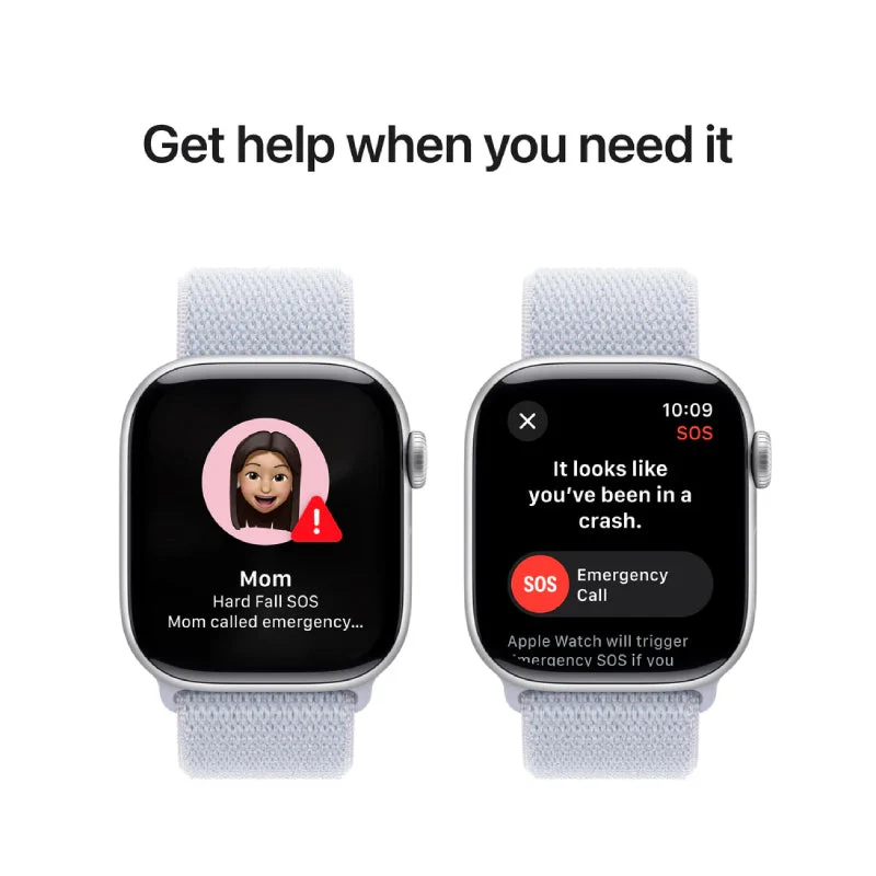Apple Watch Series 10 with Sport Loop - LTPO OLED / 64GB / 42mm / Bluetooth / Wi-Fi / Blue Cloud