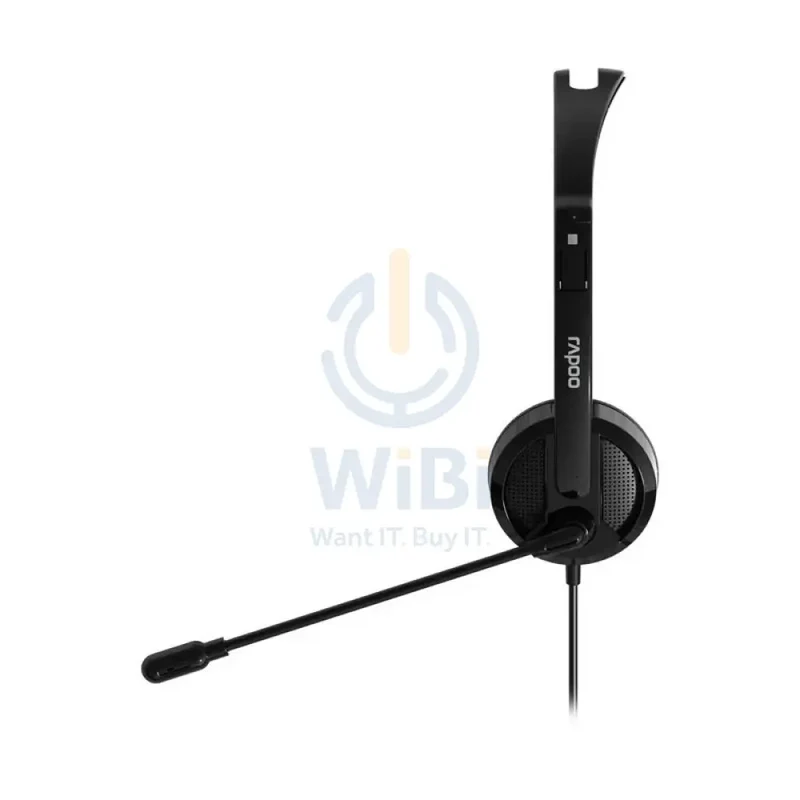 Rapoo H101 Wired Stereo Headset - 3.5mm Jack / Black