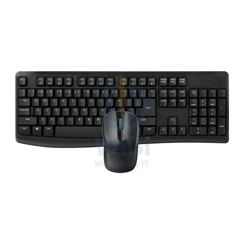 Rapoo X1800Pro Wireless Keyboard & Mouse - Arabic/English / Combo Set / Black Color