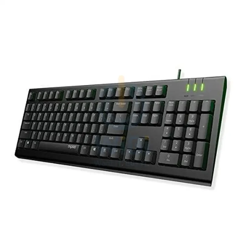 Rapoo NK1900 Wired Keyboard - 1.5m / 104 Keys / USB / Arabic/English - Black
