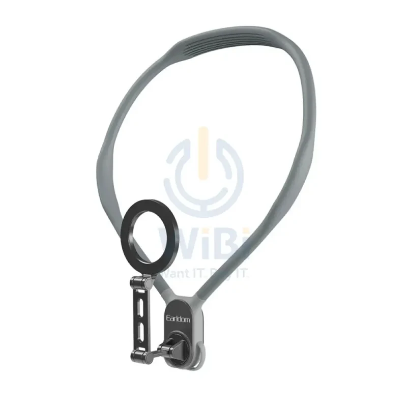 Earldom EH285 360 Degree Adjustable Neck Strap Magnetic Phone Holder - Black