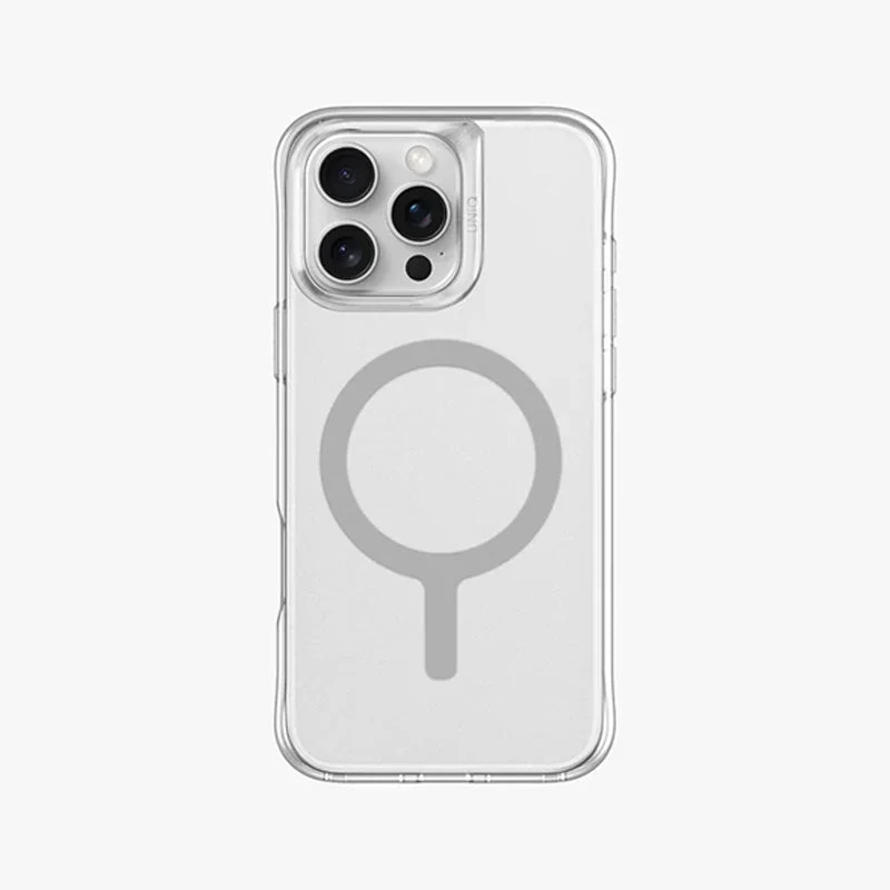 Uniq Hybrid Lifepro Xtreme Magsafe Case For iPhone 16 Pro - Dove Frost Clear