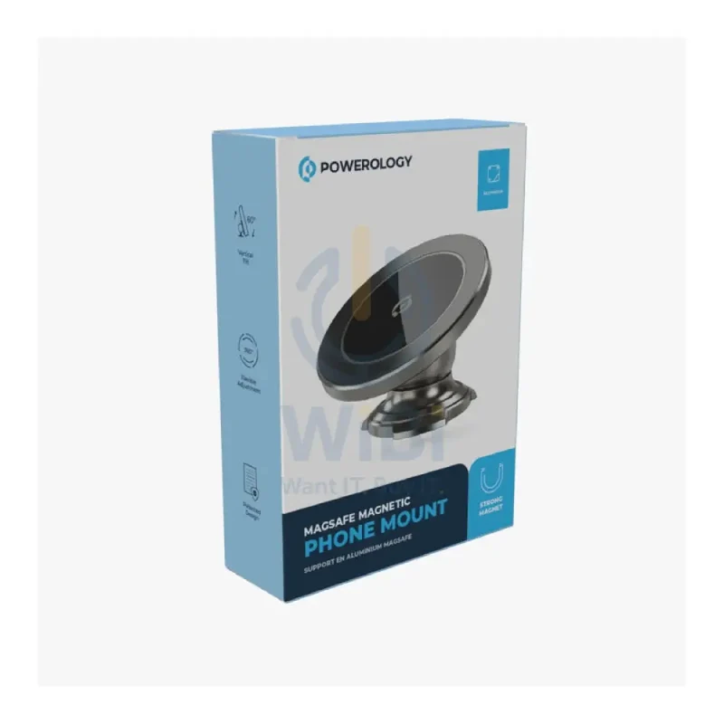Powerology Magsafe Magnetic Phone Mount - Titanium