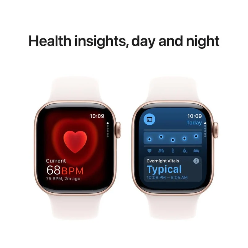 Apple Watch Series 10 with Sport Band - LTPO OLED / 64GB / 46mm / Medium/Large / Bluetooth / Wi-Fi / Cellular / Light Blush