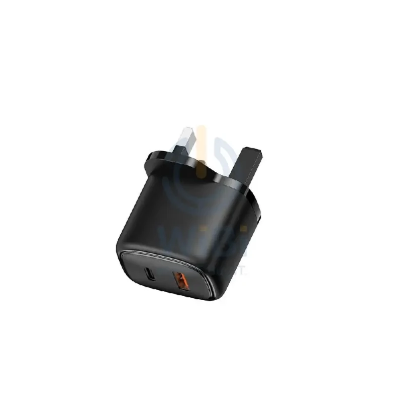 Porodo Charger With USB-C to Lightning Cable - 20W / 1.2 Meter / Black