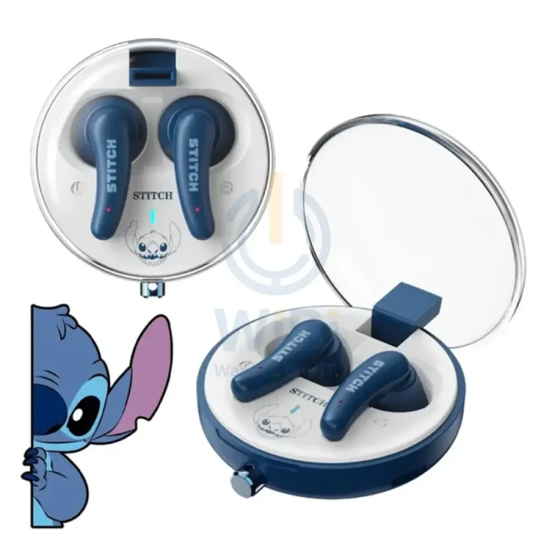 Disney QS-27 Bluetooth Wireless headphones - Stitch Blue