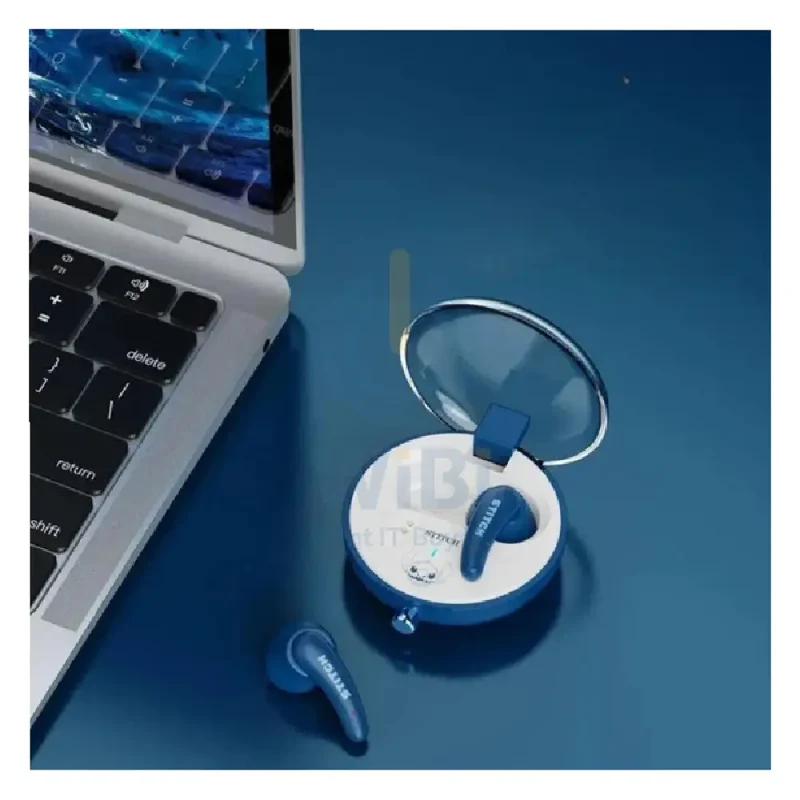Disney QS-27 Bluetooth Wireless headphones - Stitch Blue