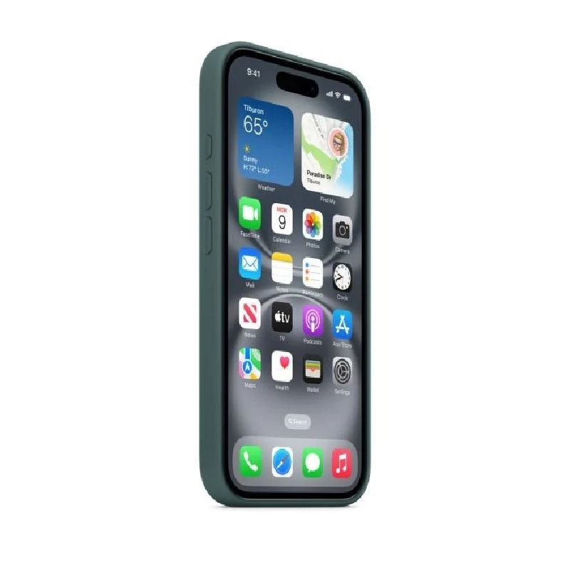 Apple Silicone Case with MagSafe - Apple iPhone 16 Pro / Lake Green