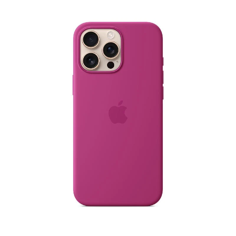 Apple Silicone Case with MagSafe - Apple iPhone 16 Pro / Fuchsia