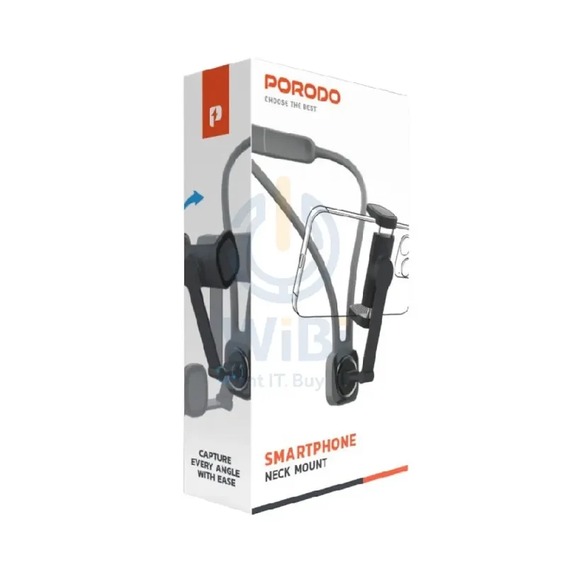 Porodo Smartphone Neck Mount - Black