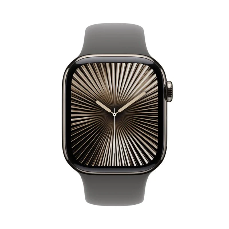 Apple Watch Series 10 with Sport Band - LTPO OLED / 64GB / 42mm / Small/Medium / Bluetooth / Wi-Fi / Cellular / Stone Grey