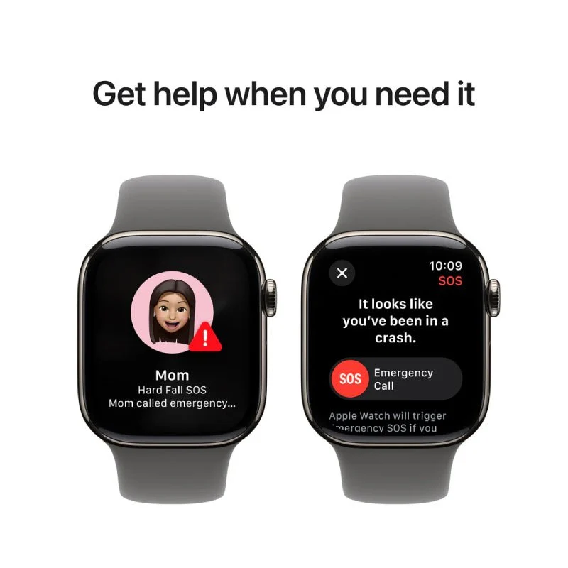 Apple Watch Series 10 with Sport Band - LTPO OLED / 64GB / 42mm / Small/Medium / Bluetooth / Wi-Fi / Cellular / Stone Grey