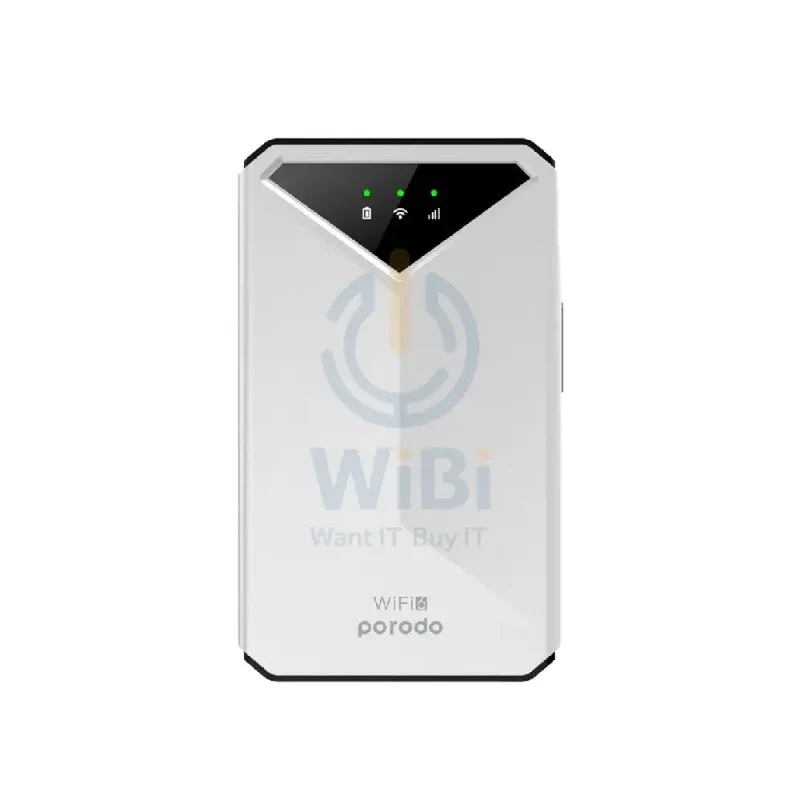 راوتر واي فاي محمول بورودو - 3G / 4G / بطارية 2100 مللي أمبير ساعة / أبيض